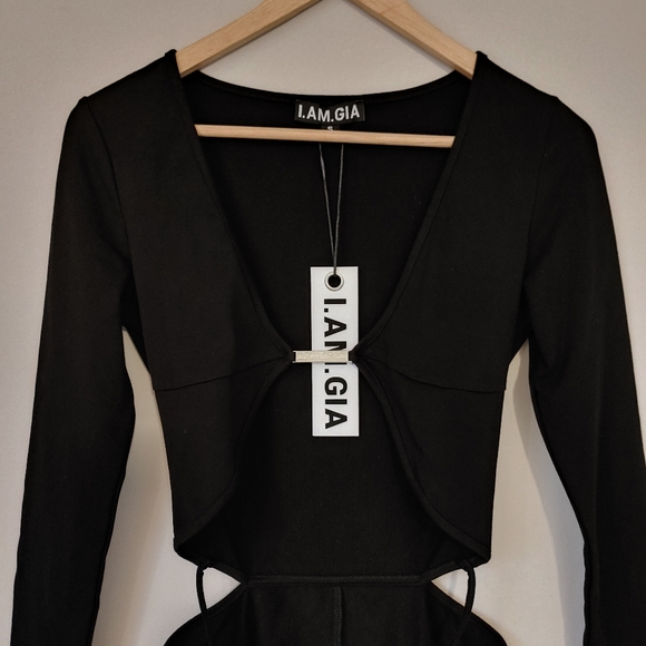 NWT I.AM.GIA Valdez Playsuit Black Size Small - Picture 8 of 15